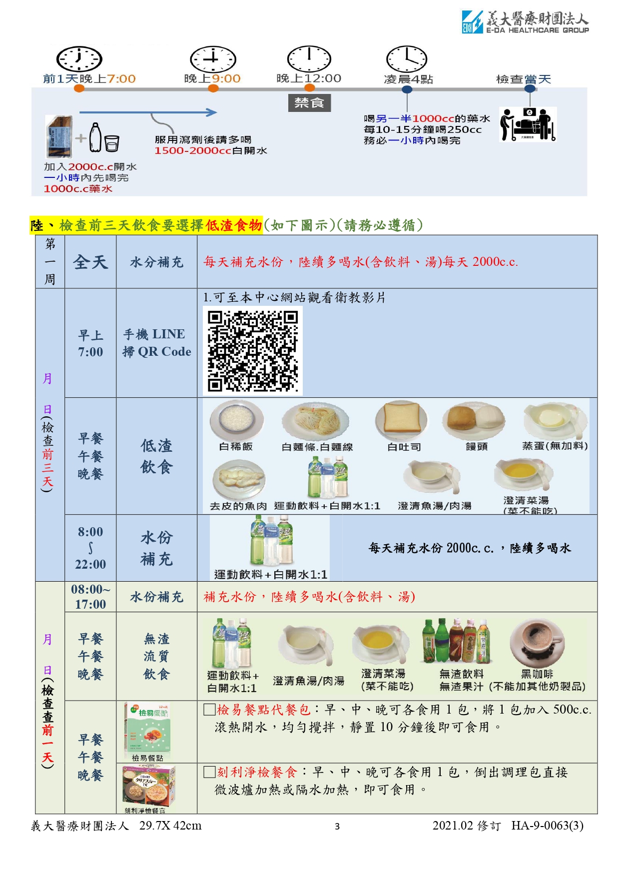 胃腸鏡檢查前 NIFLEC POWDER(耐福力散)注意事項