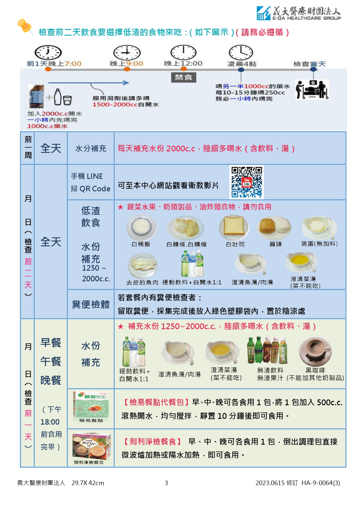 胃腸鏡檢查前 NIFLEC POWDER(耐福力散)注意事項